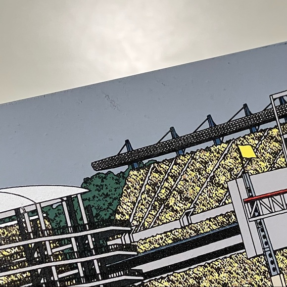 Pittsburgh Hometowne Collectibles Three Rivers Stadium & Heinz Field Wooden Art - Picture 11 of 13